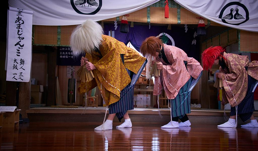 水海の田楽能舞