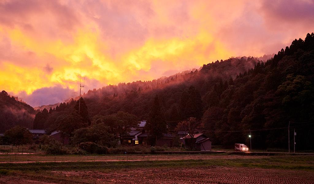 夕暮れ